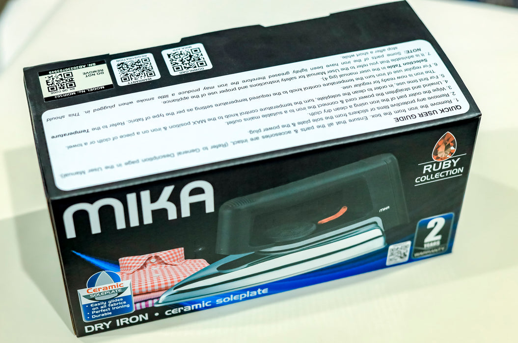 Mika Ceramic soleplate  Dry-Iron