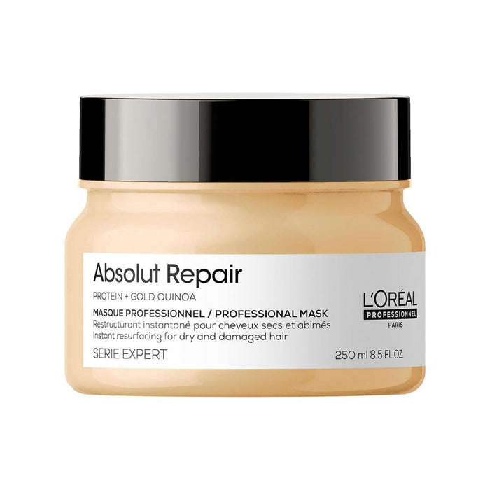 Masque capillaire Absolut Repair de L'Oréal Professionnel | Traitement capillaire protéiné | Répare et nourrit les cheveux secs et abîmés