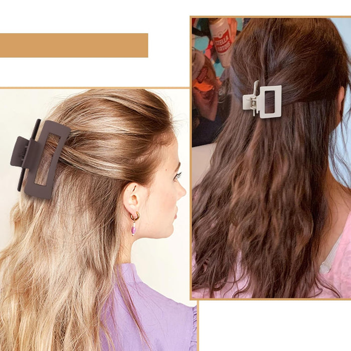 NOUVELLES pinces à cheveux LIVE 16 pièces pour femmes - Pinces à cheveux pour cheveux fins, épais et bouclés - Grandes et petites pinces banane mates - Pinces à cheveux antidérapantes à tenue forte - Différentes tailles et styles