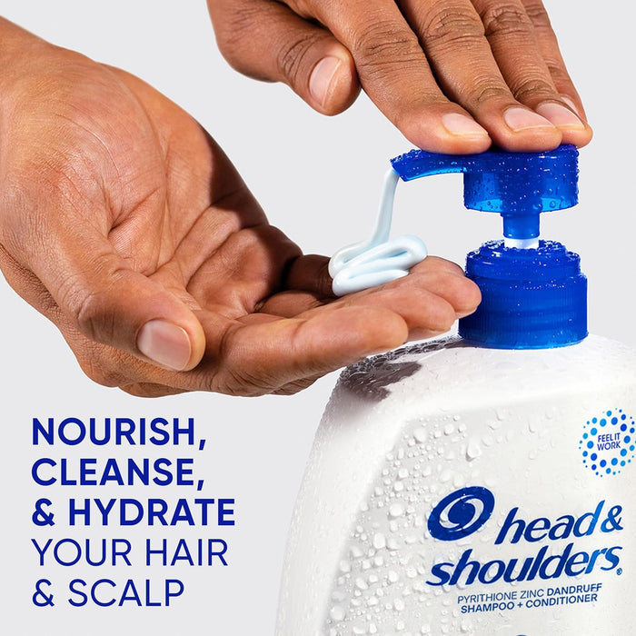 Champú anticaspa Head &amp; Shoulders Classic Clean, paquete doble, uso diario anticaspa, sin parabenos, respetuoso con el color