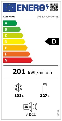 Liebherr Pure NoFrost 70/30 Fridge Freezer | CND5203
