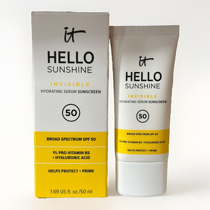 Crème solaire invisible pour le visage Hello Sunshine d'IT Cosmetics SPF 50