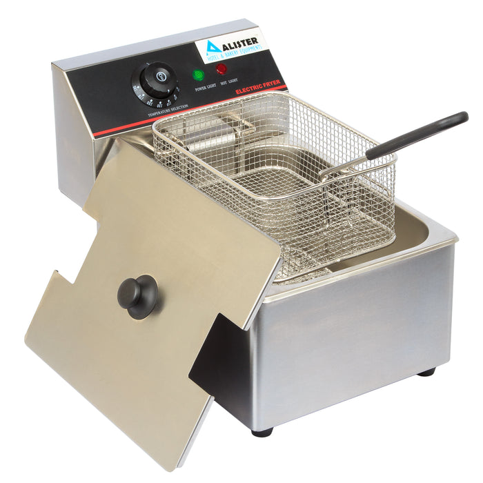 Electric Deep Fryer with Basket Electric Countertop Fryer for Restaurant with single Frying