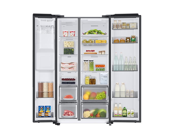 Samsung American Style Black Fridge Freezer with SpaceMax Technology | RS68CG853EB1EU